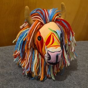 Highland Cow Plush Toy Fun Colorful Stuffed Animal